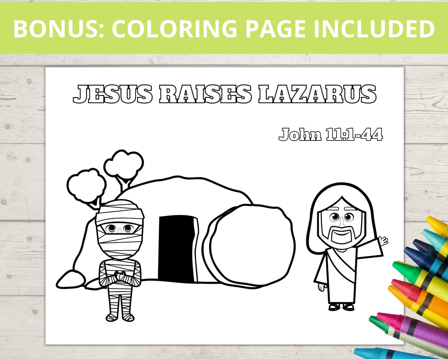 Raising of Lazarus Printable Mini Book