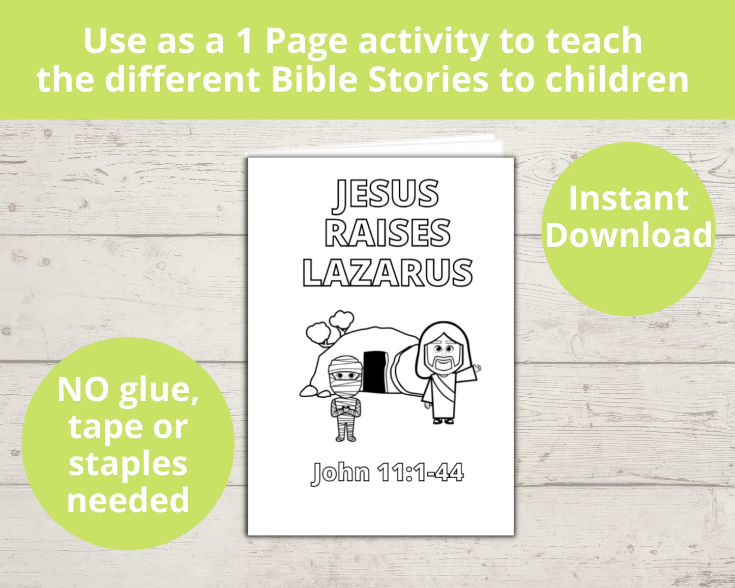 Raising of Lazarus Printable Mini Book