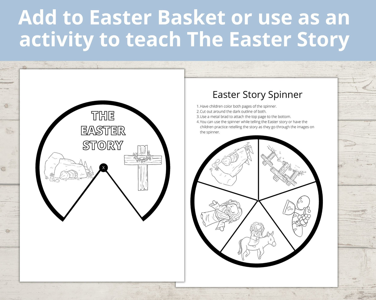 Easter Bible Story Printable Spinner