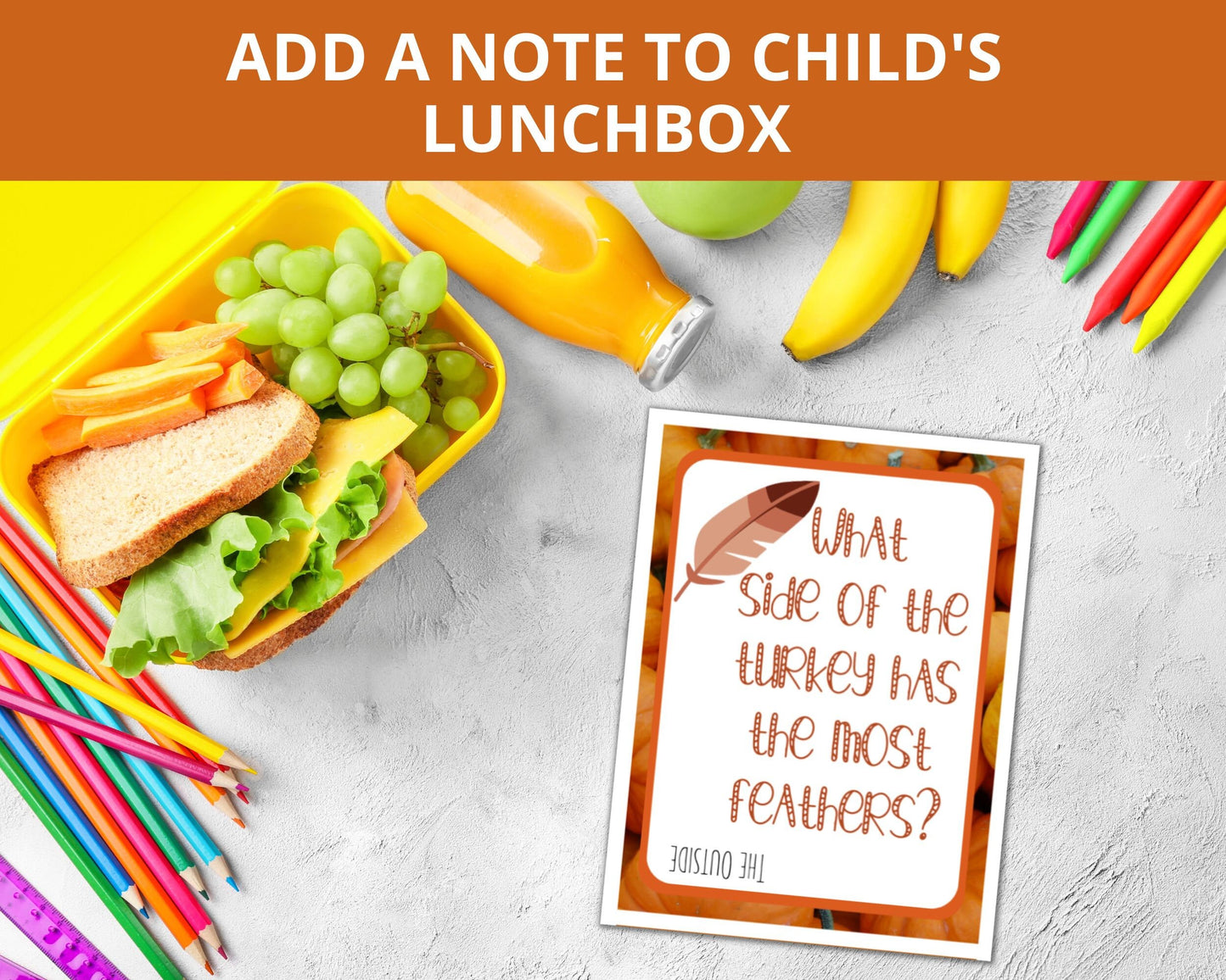 Thanksgiving Printable Lunchbox Notes