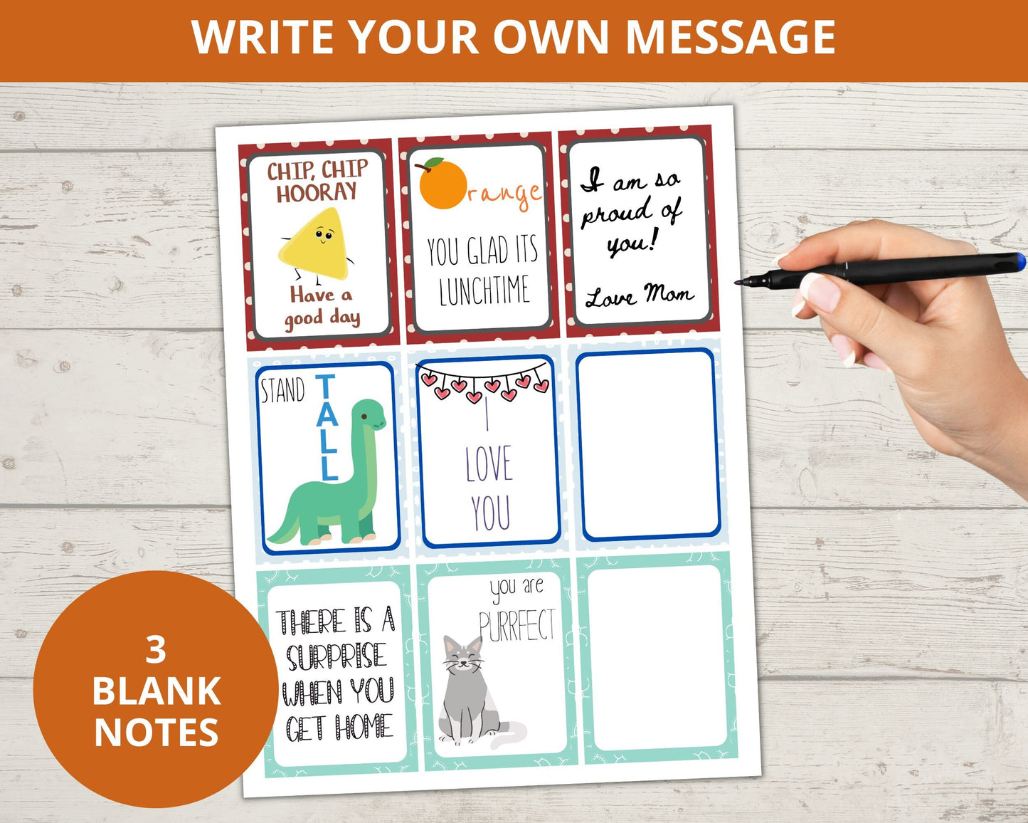 Printable Lunchbox Notes for Kids