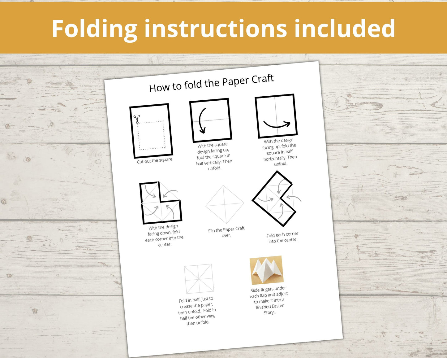 Moses and the Burning Bush Printable Cootie Catcher