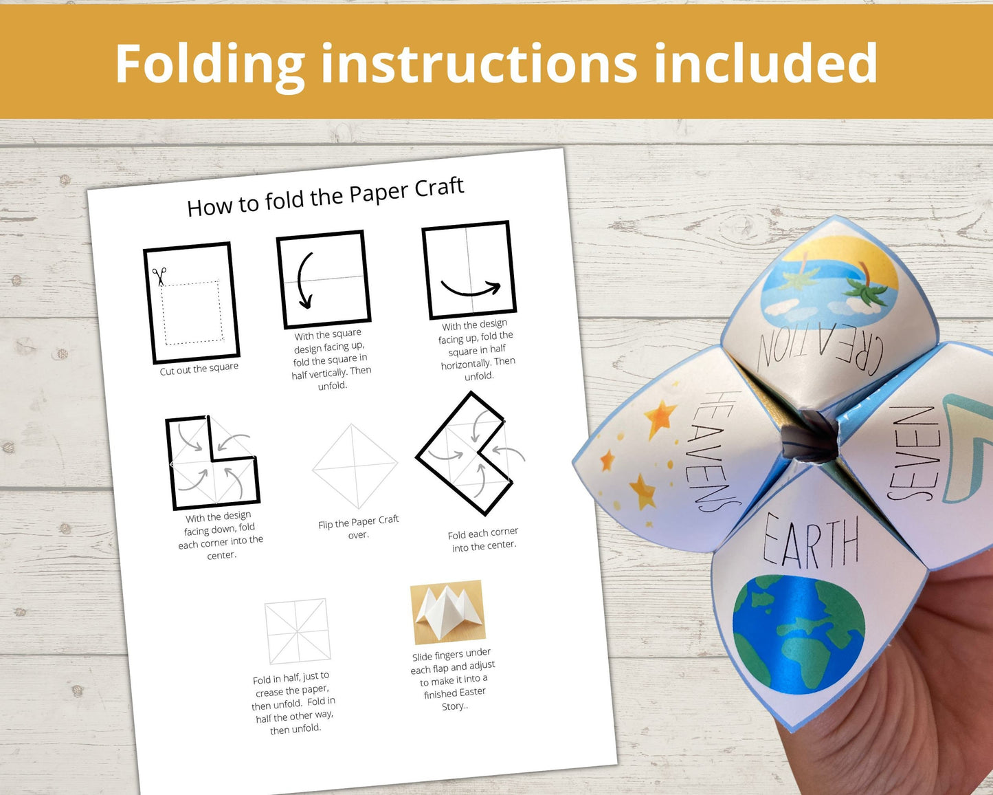 Days of Creation Printable Cootie Catcher