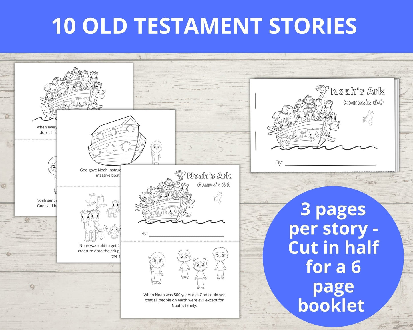 Collection of Old Testament Half Page Bible Story Books