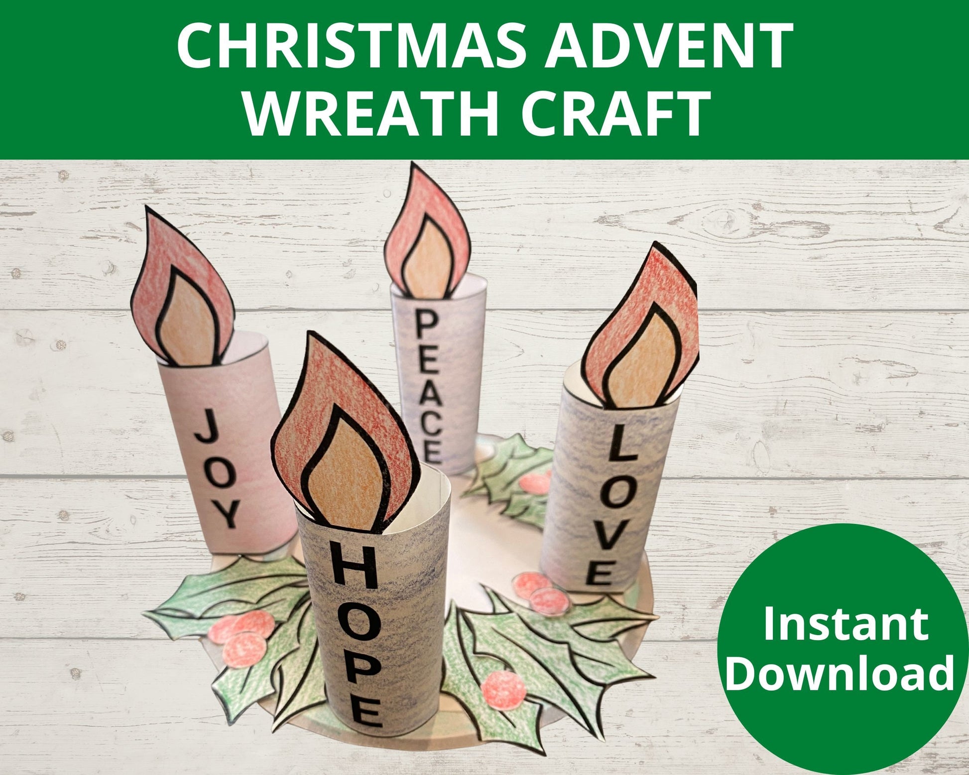 Christmas Printable Advent Wreath – Stored Up Treasure christmas-printable-advent-wreath-stored-up-treasure