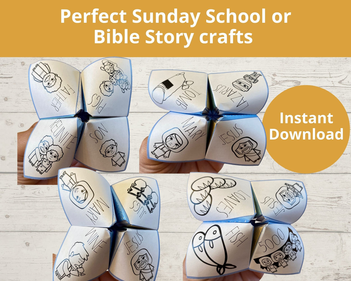 10 New Testament Printable Cootie Catchers