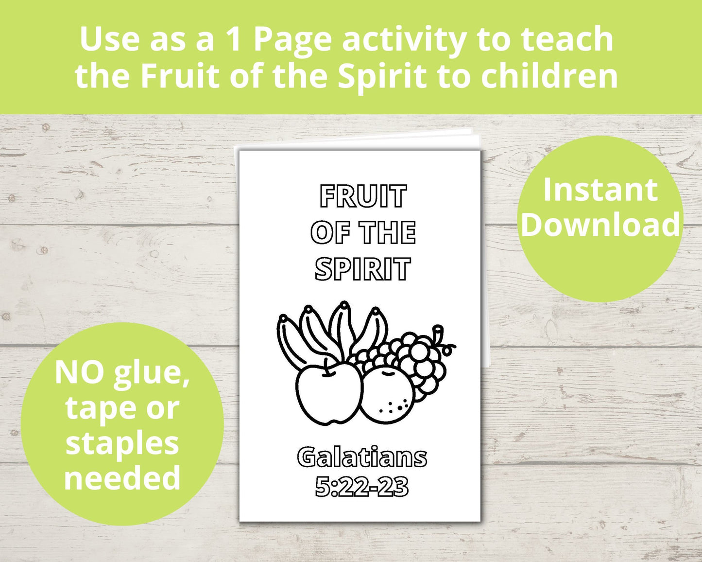 Fruit of the Spirit Printable Mini Book