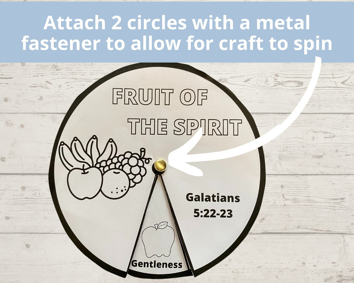 Fruit of the Spirit Printable Spinner