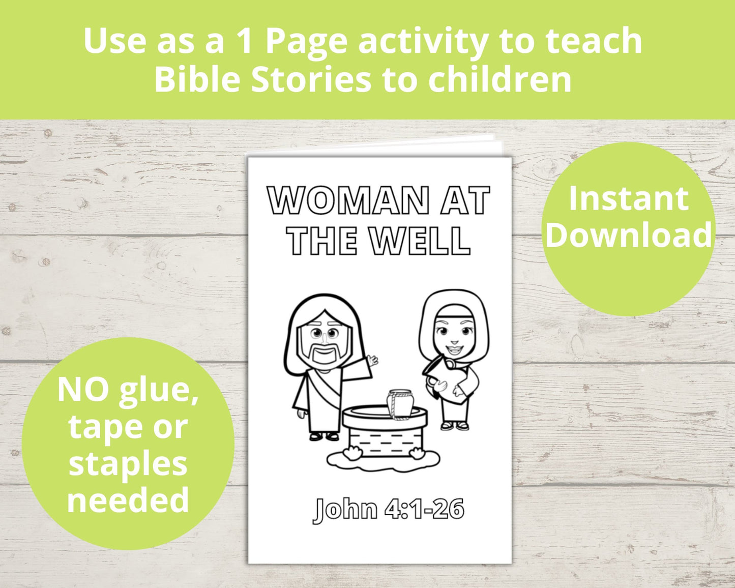 Woman and the Well Printable Mini Book