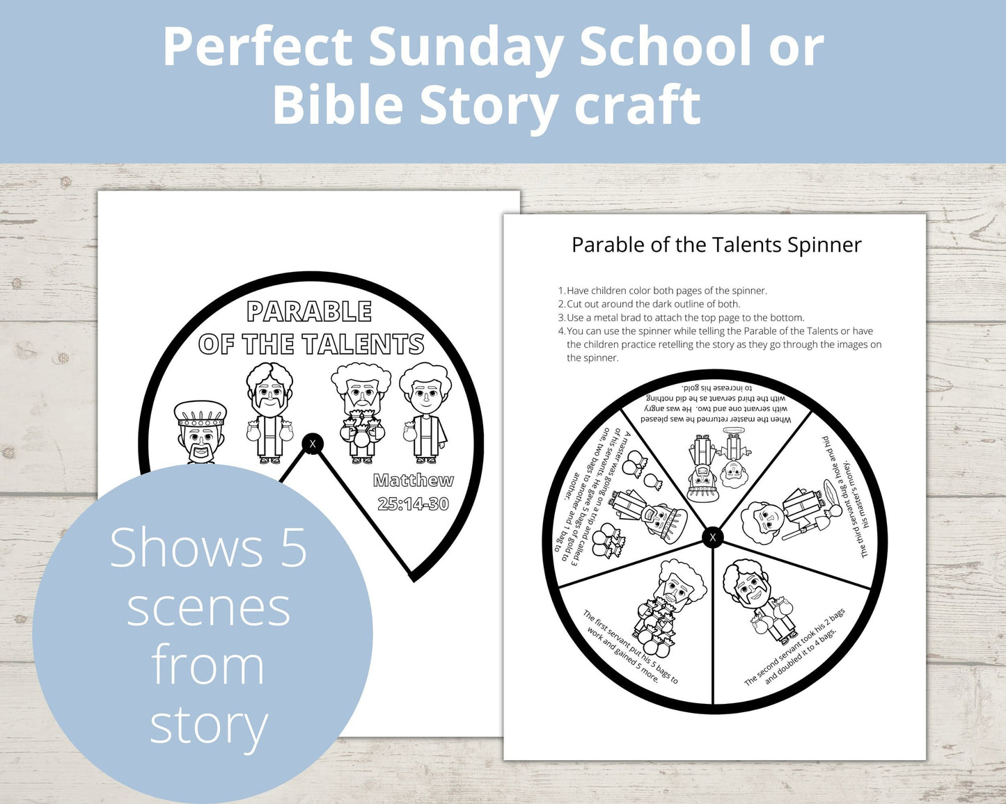 Parable of the Talents Printable Spinner