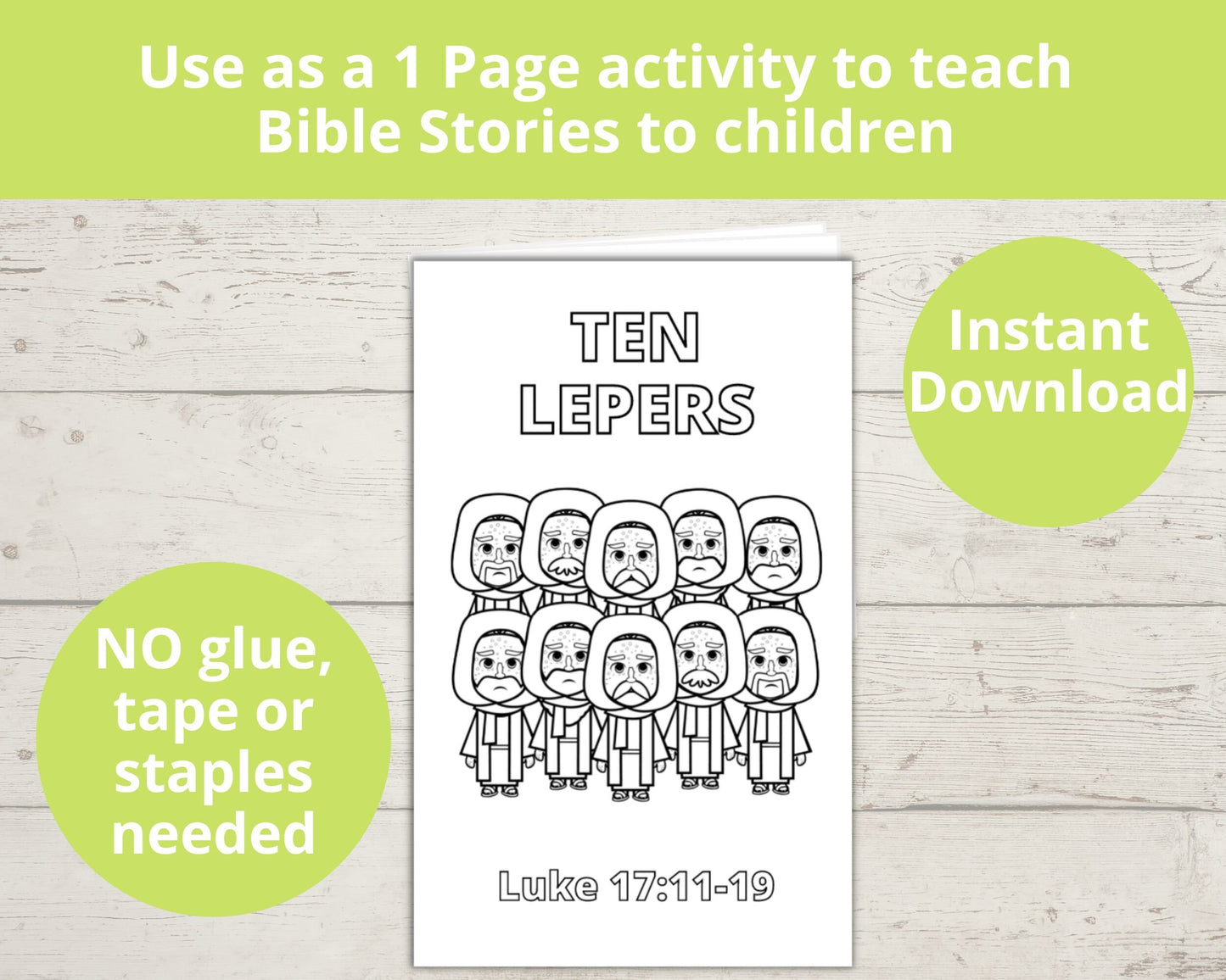 Ten Lepers Printable Mini Book