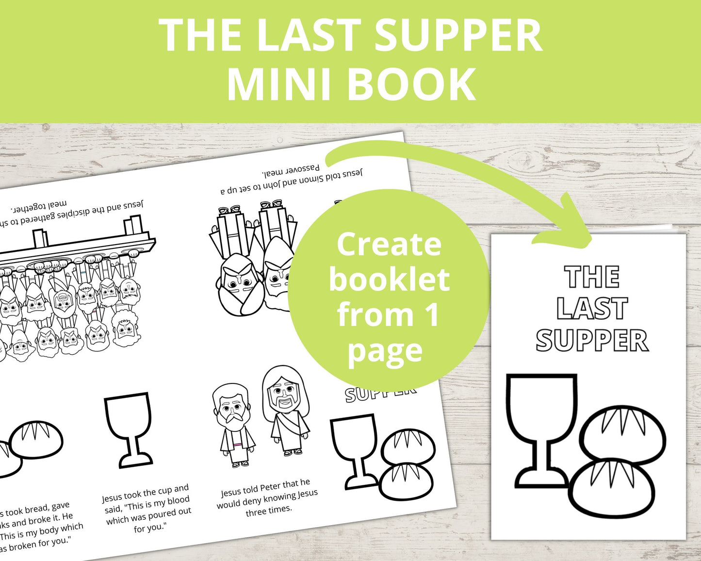 Last Supper Printable Mini Book