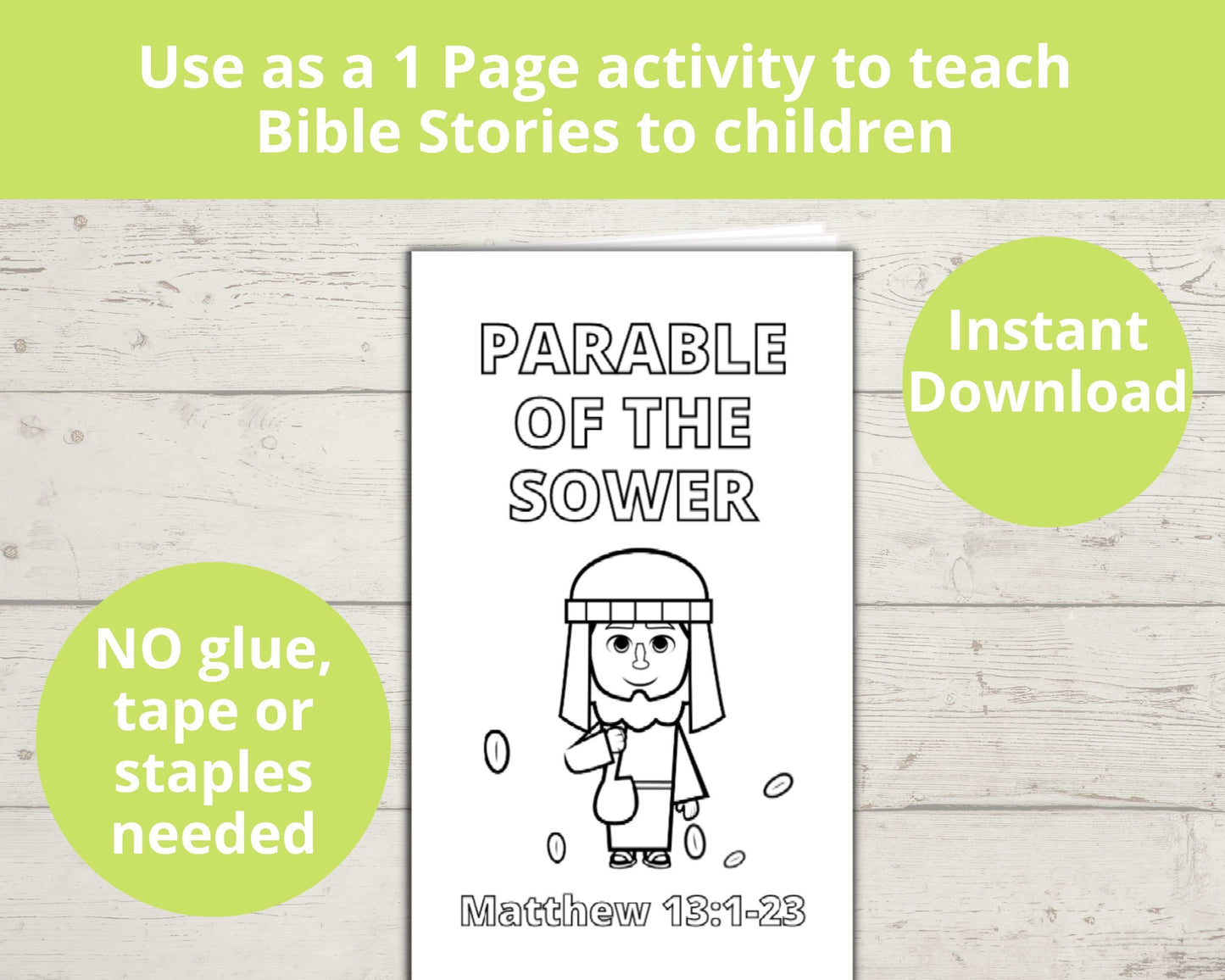 Parable of the Sower Printable Mini book