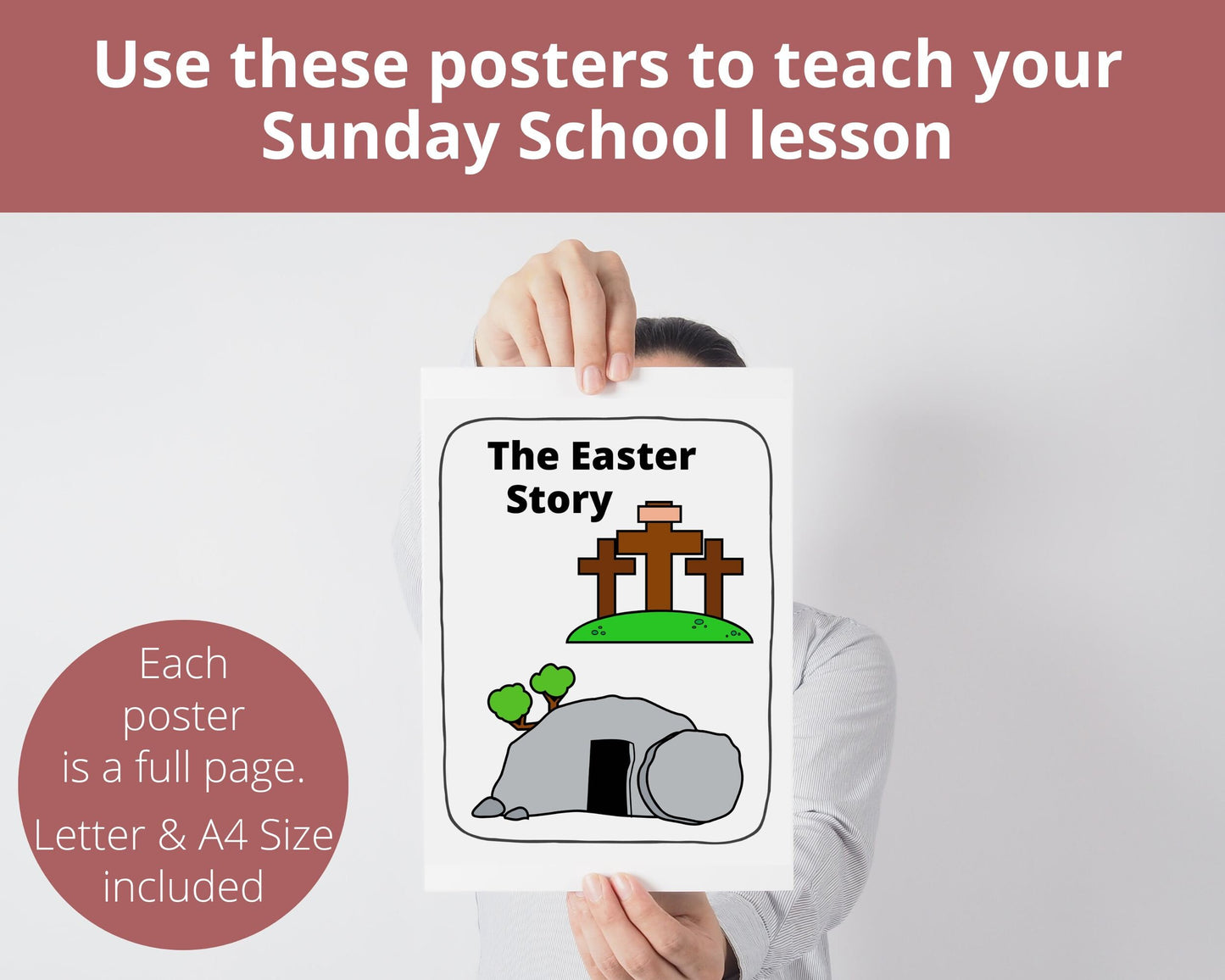 Easter Story Printable Posters and Coloring Pages