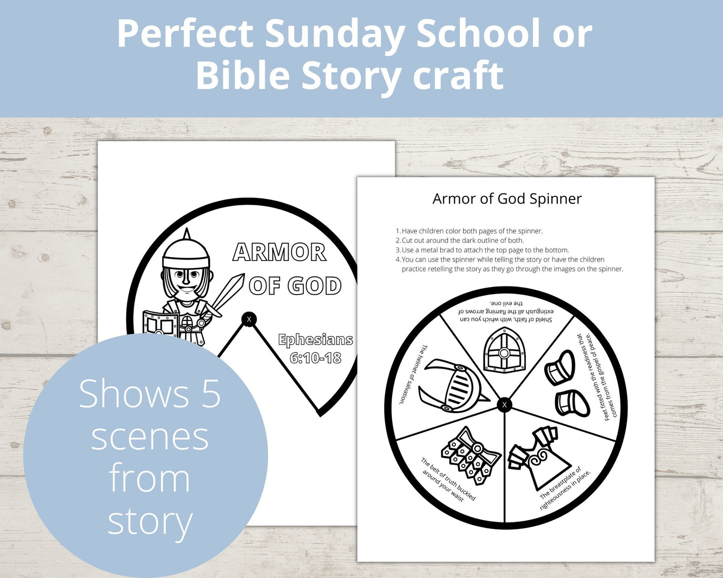 Armor of God Printable Spinner