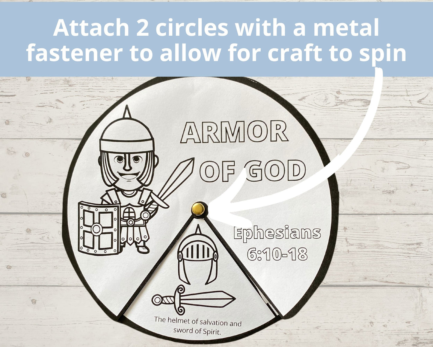 Armor of God Printable Spinner