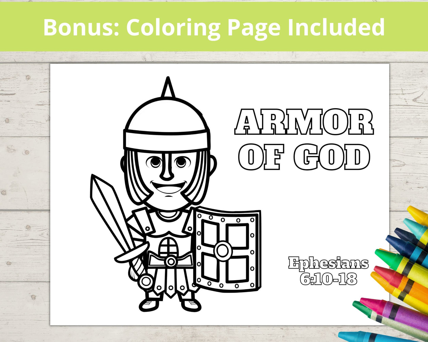 Armor of God Printable Mini Book