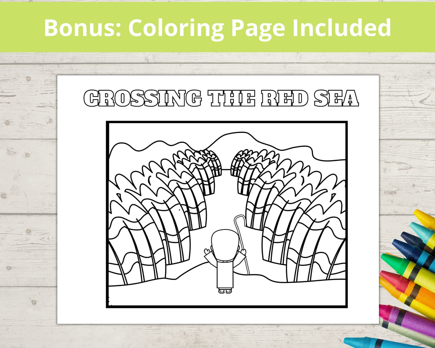 Crossing the Red Sea Printable Mini Book