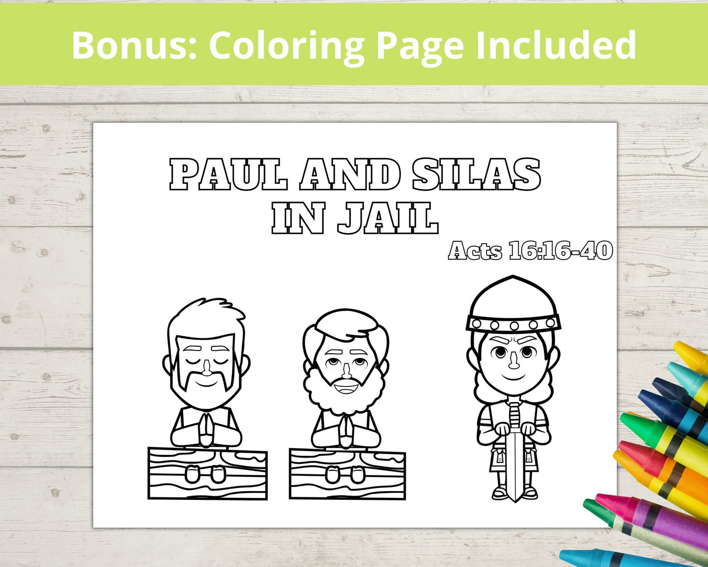 Paul and Silas Printable Mini Book