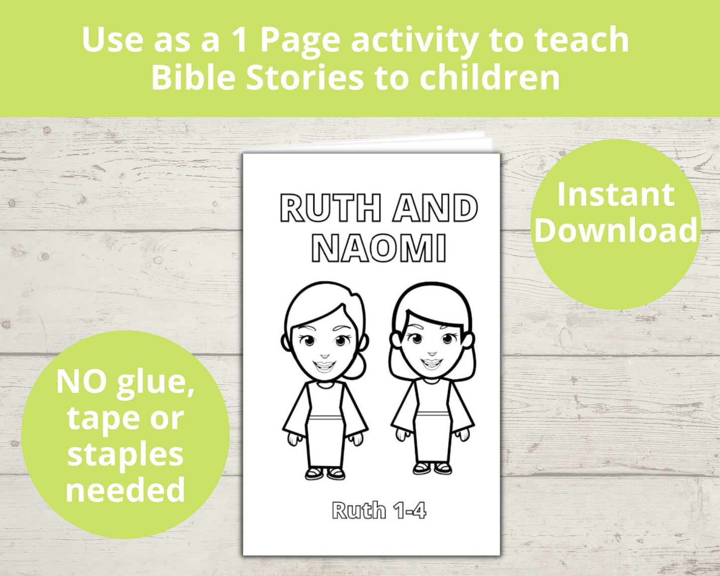 Ruth and Naomi Printable Mini Book