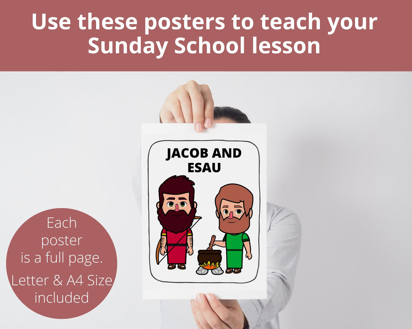 Jacob and Esau Printable Posters and Coloring Pages