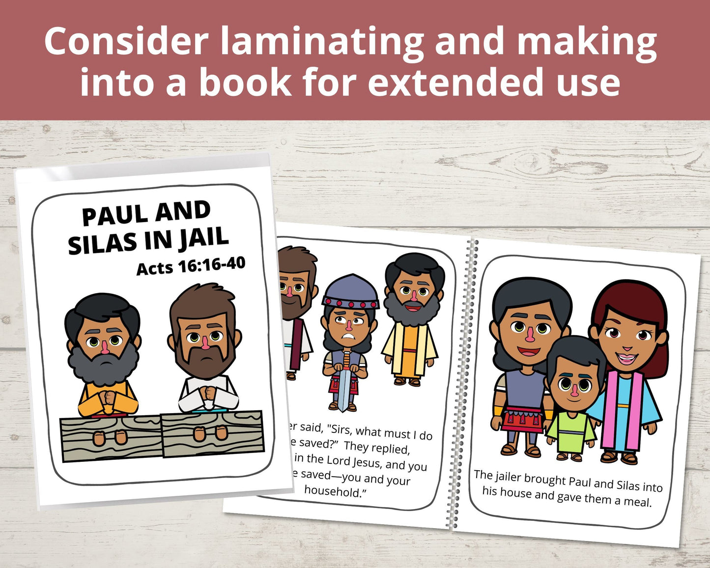 Paul and Silas Printable Posters and Coloring Pages