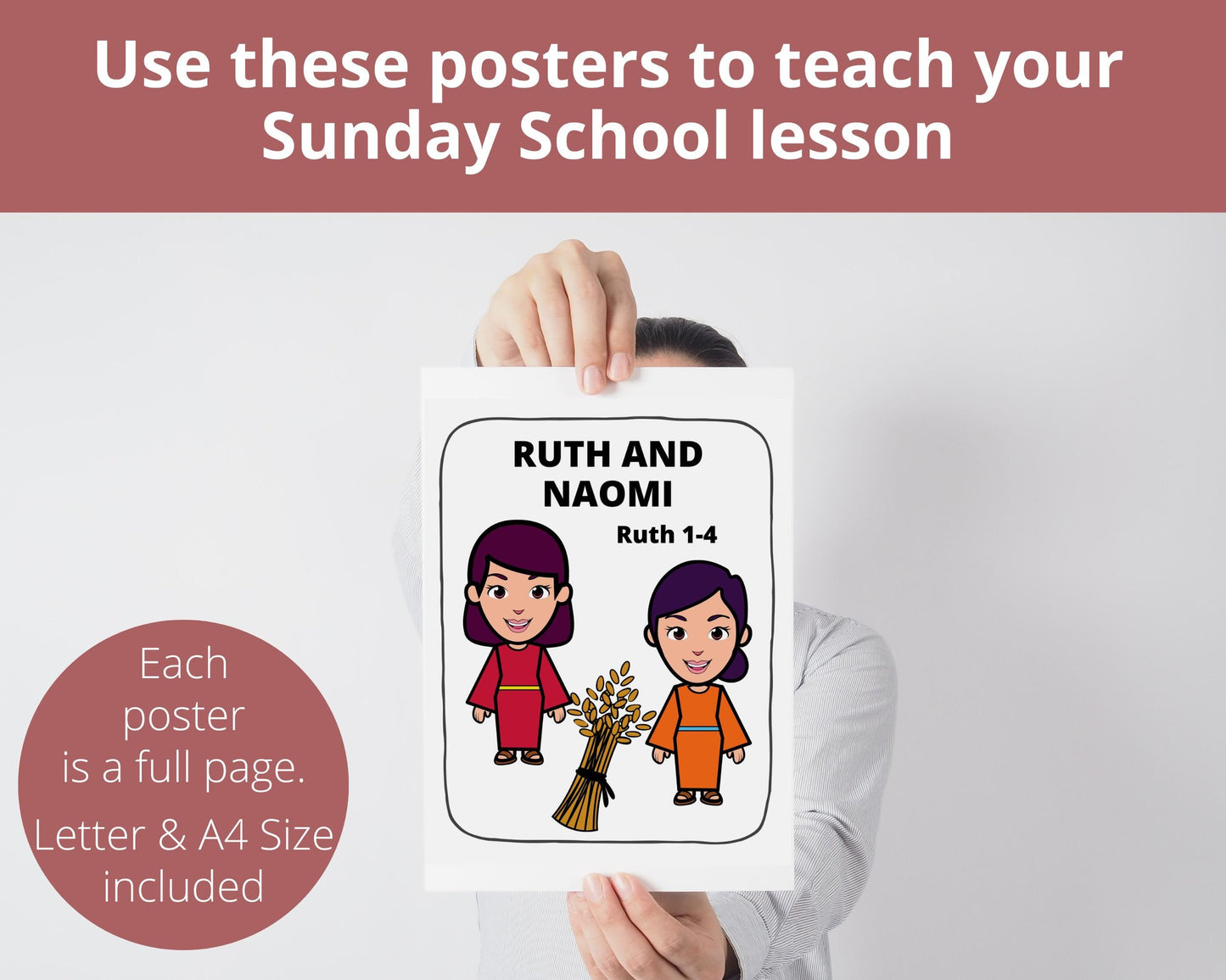 Ruth and Naomi Printable Posters and Coloring Pages