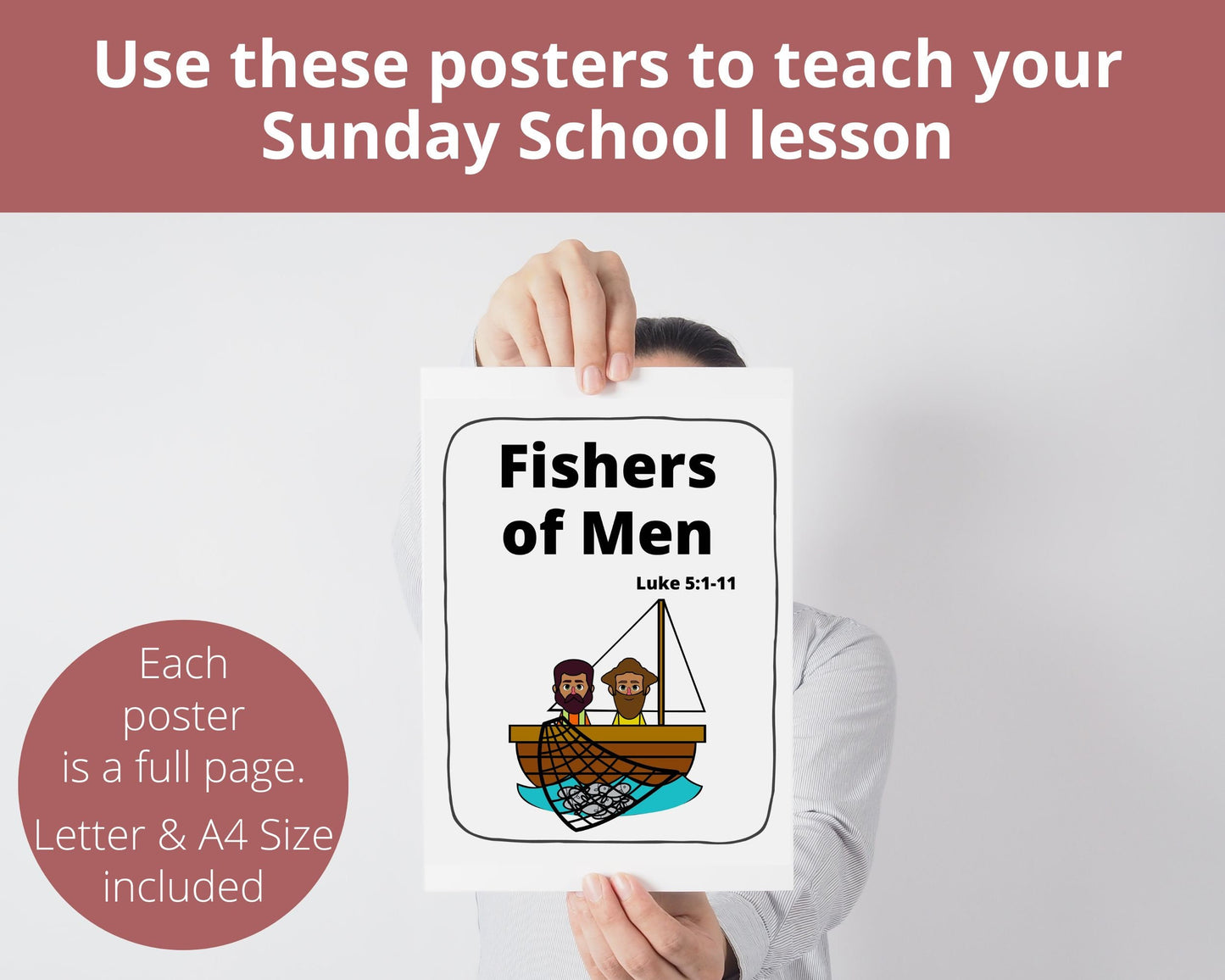 Fishers of Men Printable Posters and Coloring Pages