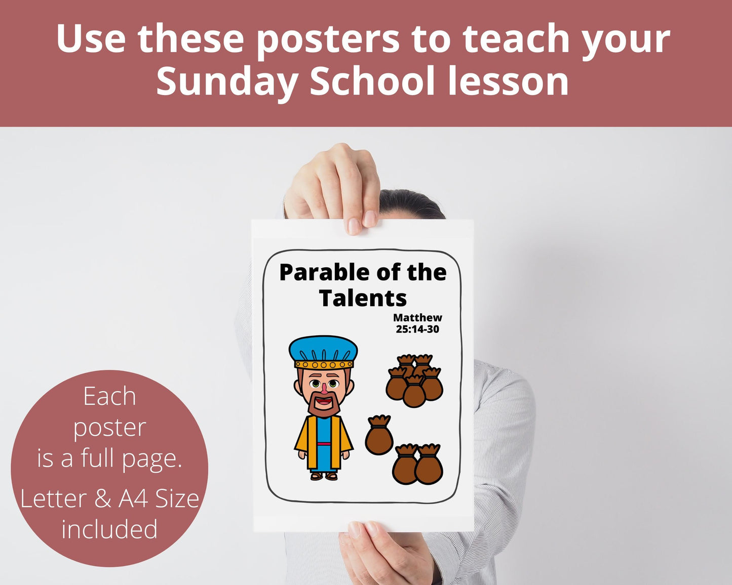 Parable of the Talents Printable Posters and Coloring Pages