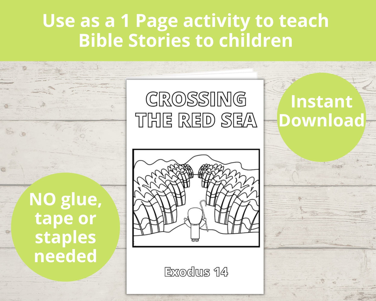 Crossing the Red Sea Printable Mini Book