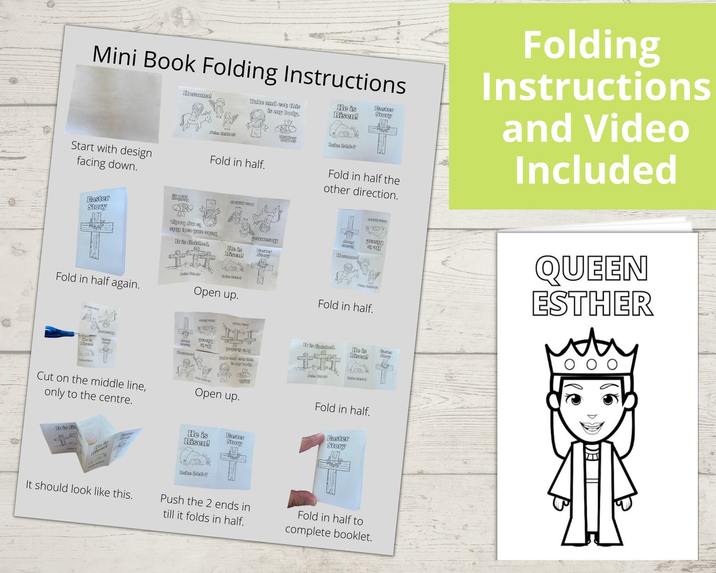 Queen Esther Printable Mini Book