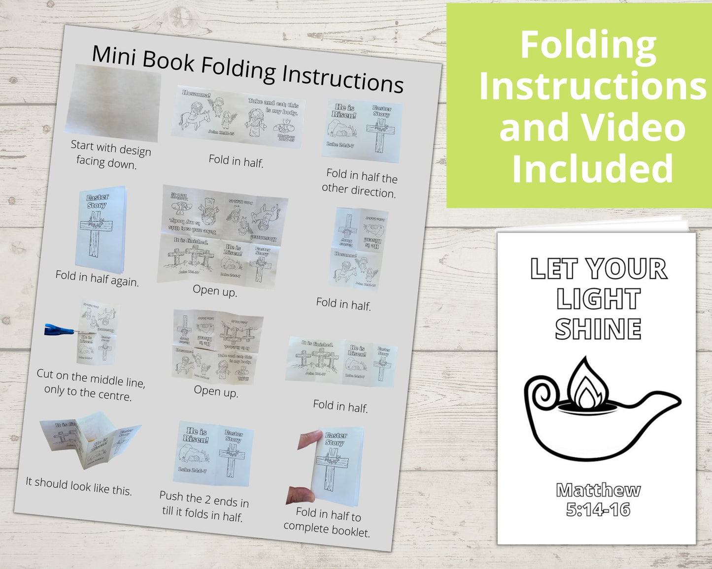 Let your Light Shine Printable Mini Book