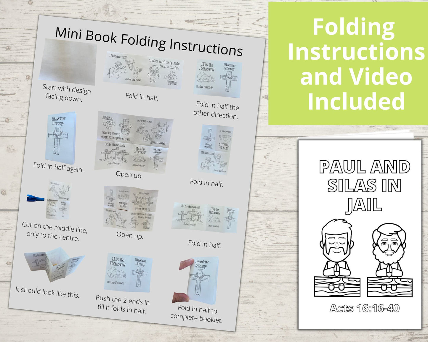 Paul and Silas Printable Mini Book