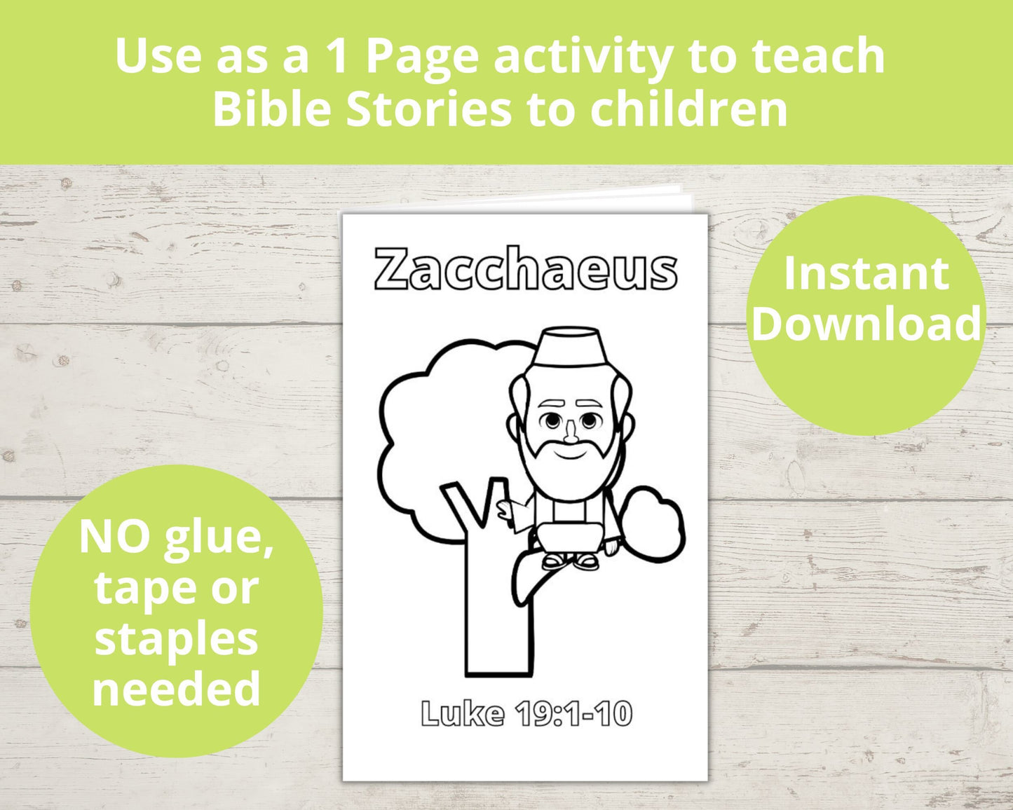 Zacchaeus Printable Min Book