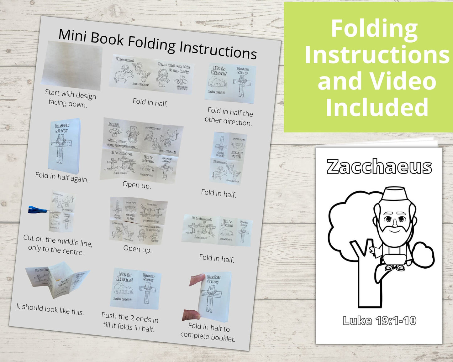 Zacchaeus Printable Min Book