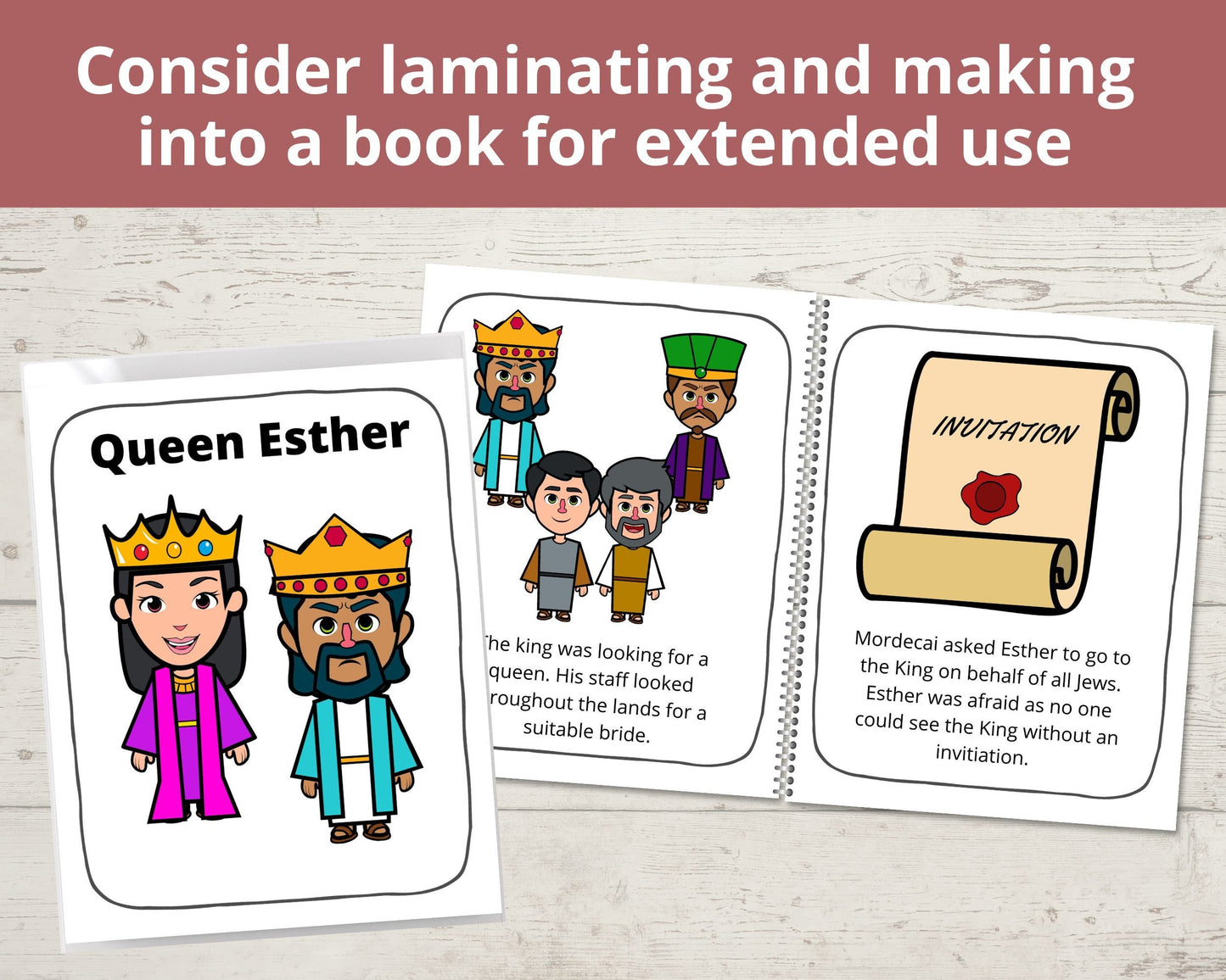 Queen Esther Printable Posters and Coloring Pages