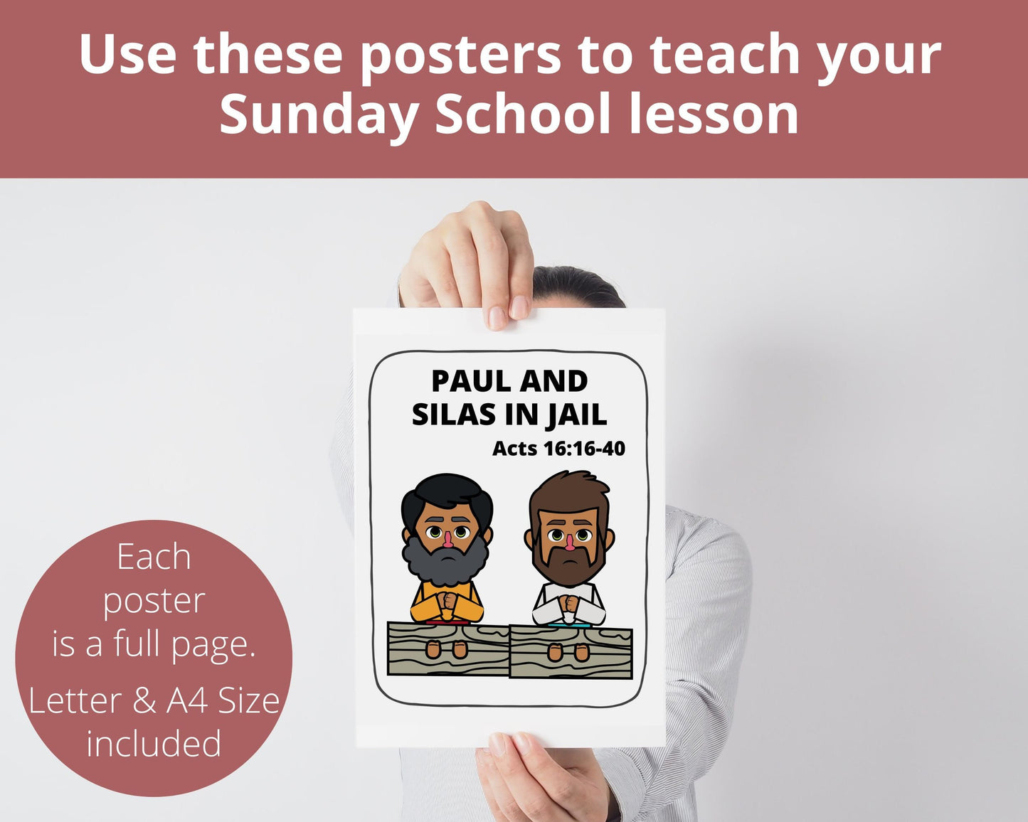 Paul and Silas Printable Posters and Coloring Pages