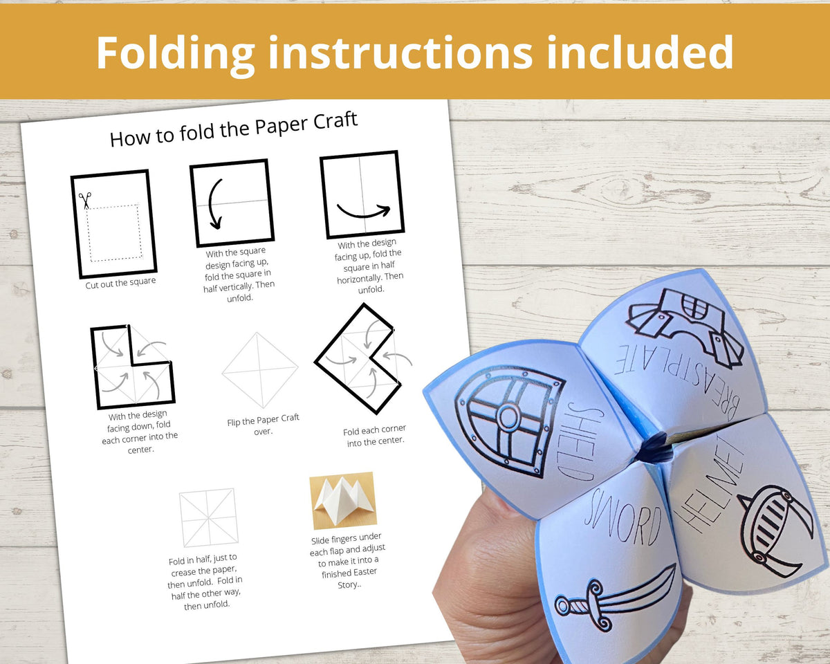 Armor of God Printable Cootie Catcher – Stored Up Treasure