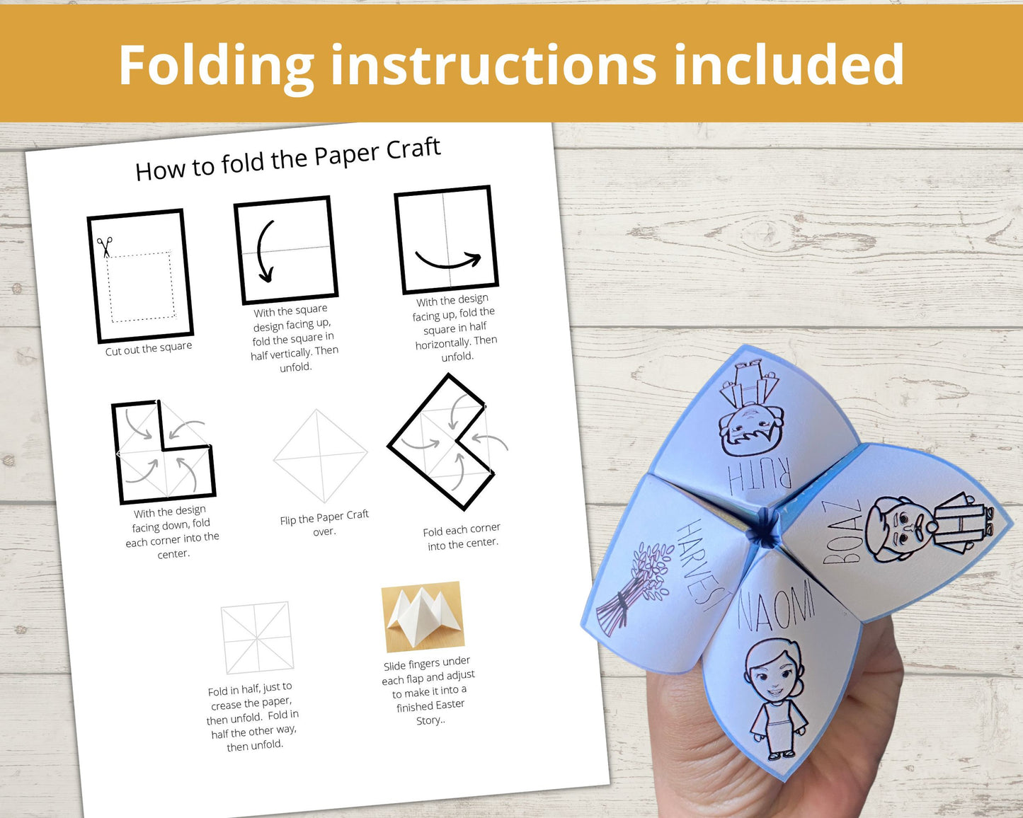 Ruth and Naomi Printable Cootie Catcher