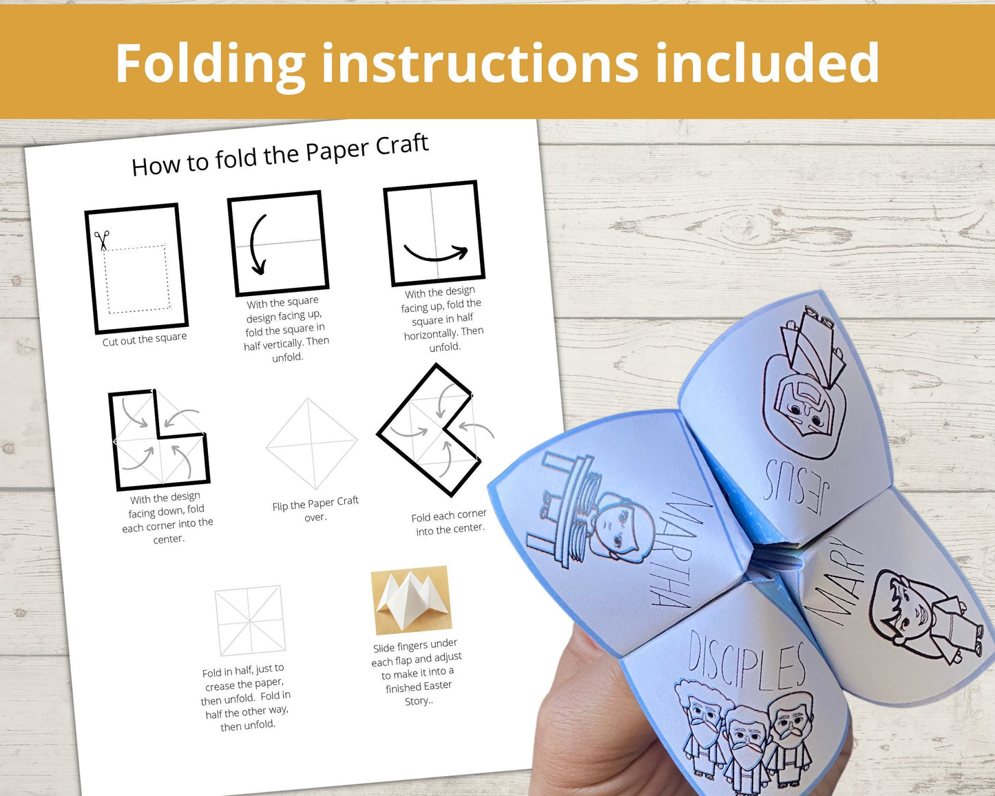 Mary and Martha Printable Cootie Catcher