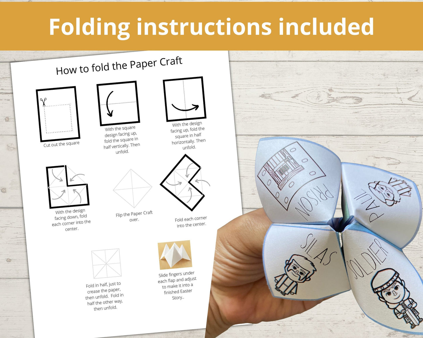 Paul and Silas Printable Cootie Catcher