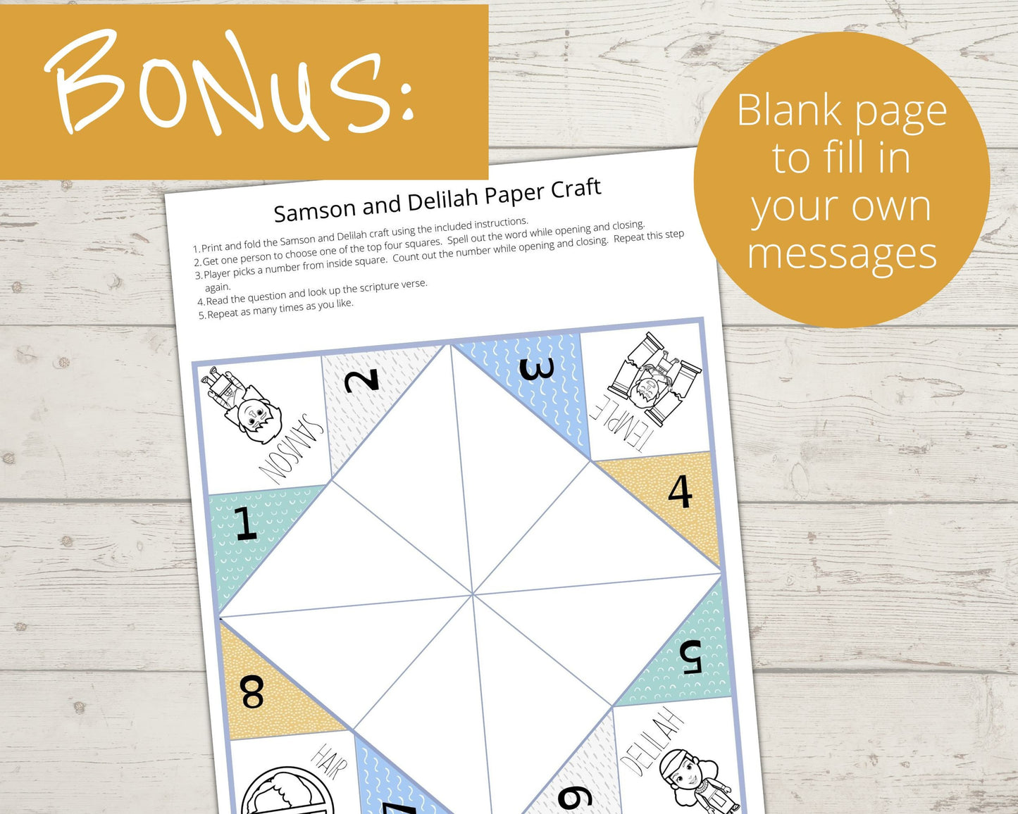 Samson and Delilah Printable Cootie Catcher – Stored Up Treasure samson-and-delilah-printable-cootie-catcher-stored-up-treasure