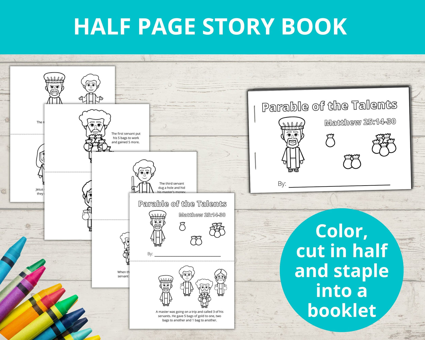 Parable of the Talents Printable Activity Pack