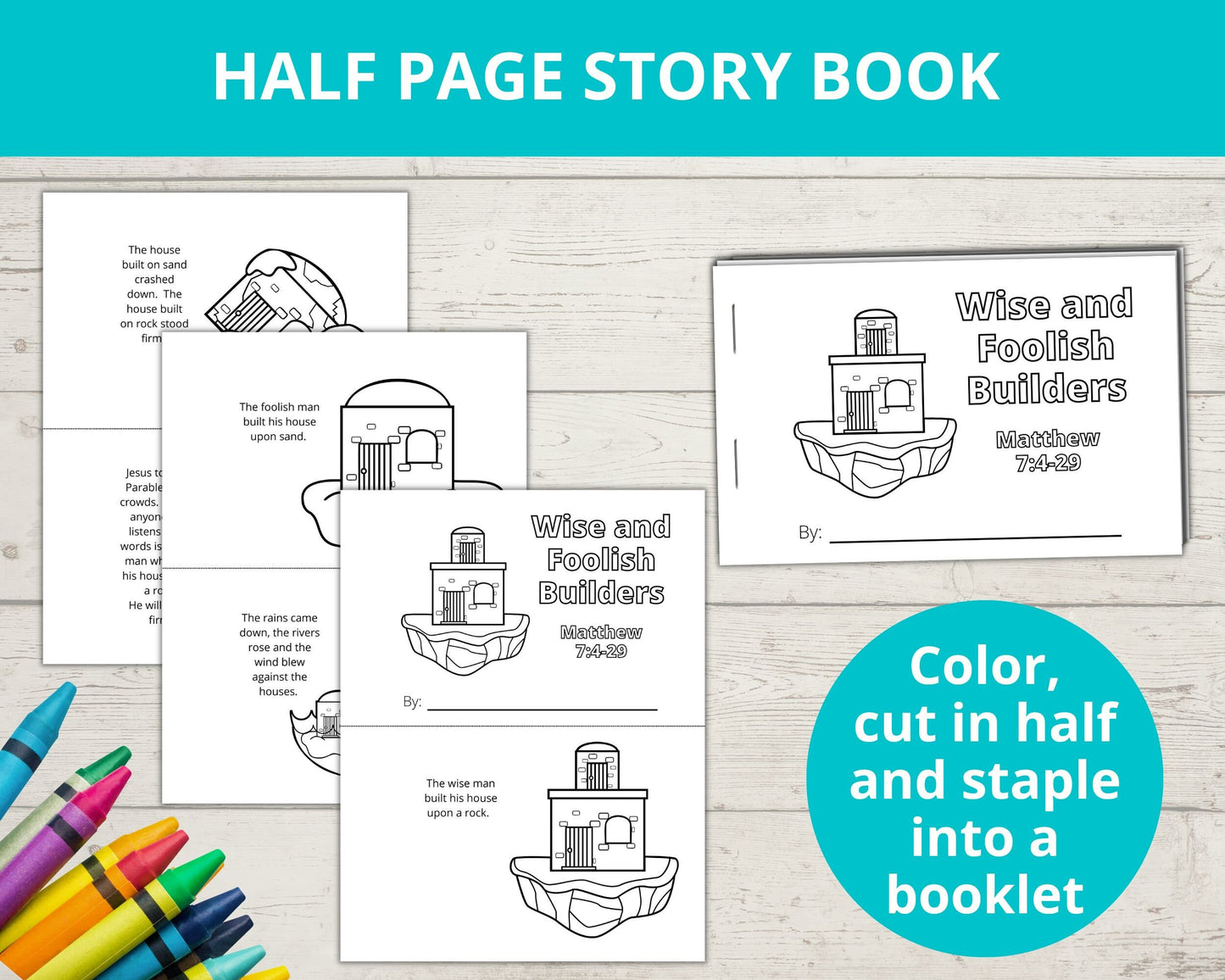 Wise and Foolish Builder Printable Activity Pack