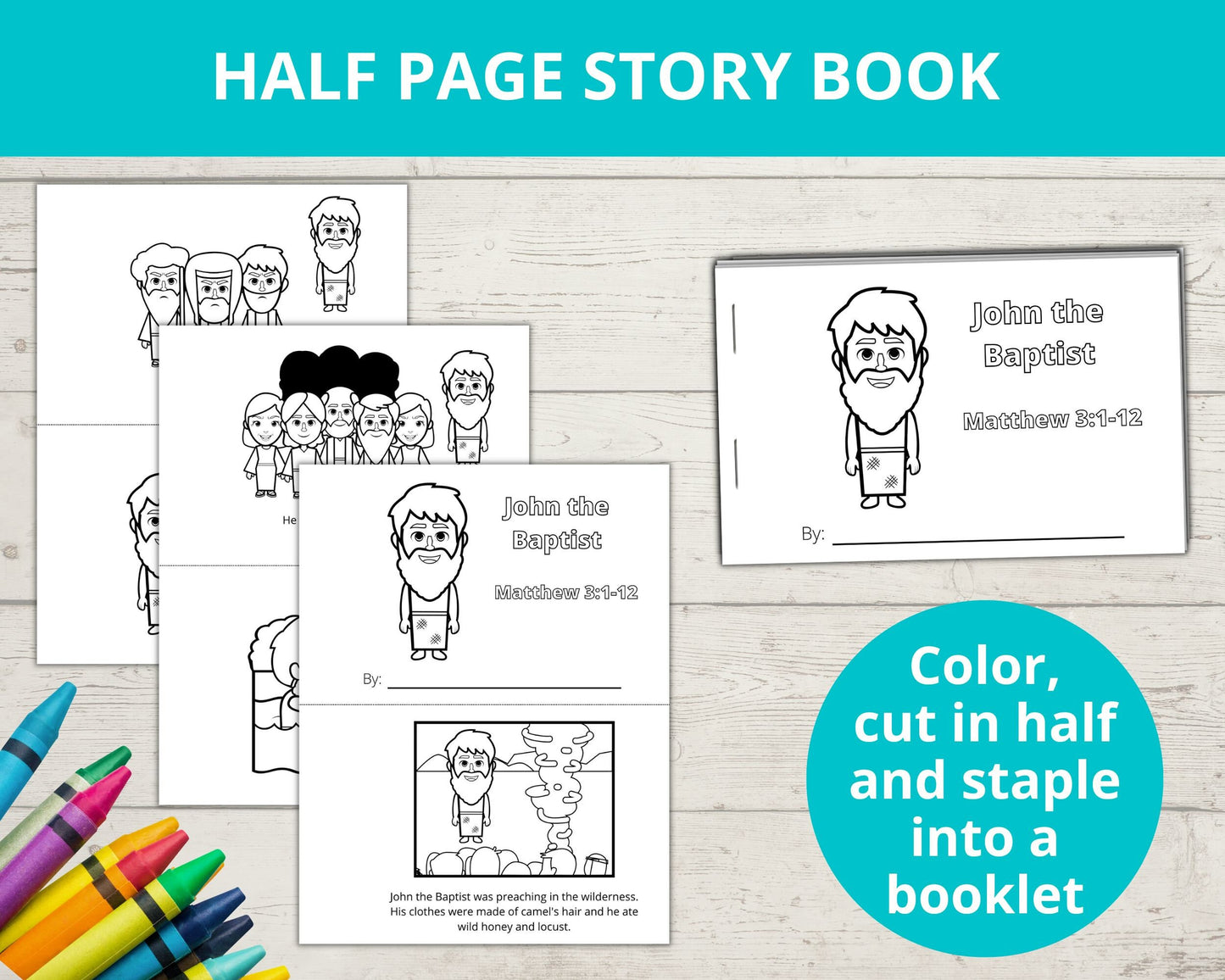 John the Baptist Printable Activity Pack