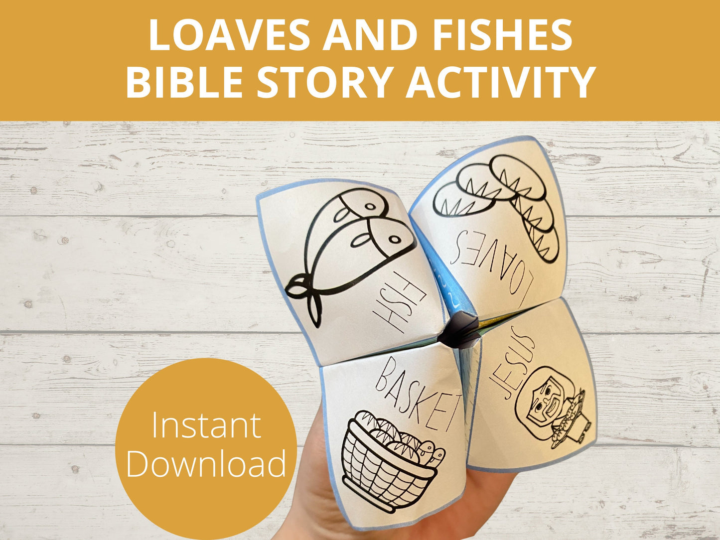 Loaves and Fishes Printable Cootie Catcher