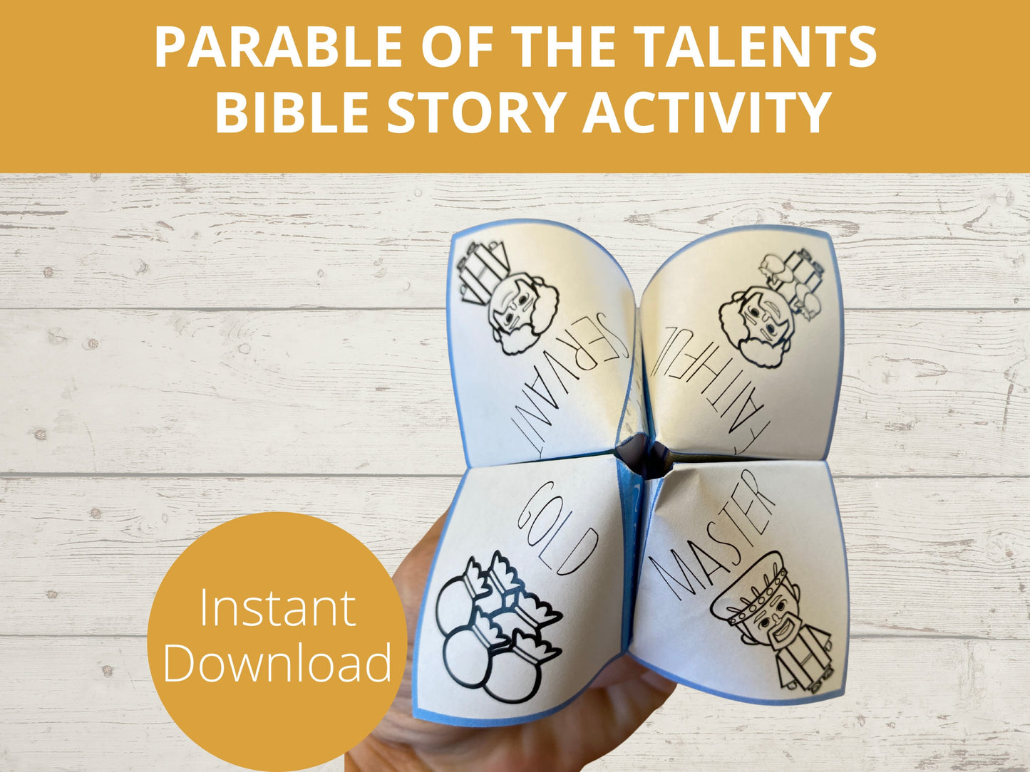 Parable of the Talents Printable Cootie Catcher