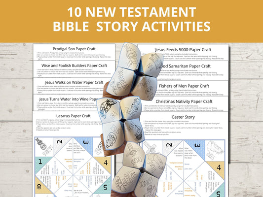 10 New Testament Printable Cootie Catchers