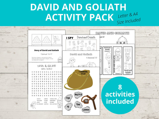 David and Goliath Printable Activity Pack