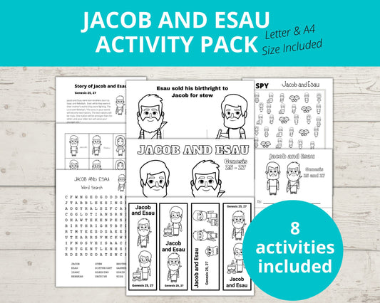 Jacob and Esau Printable Activity Pack